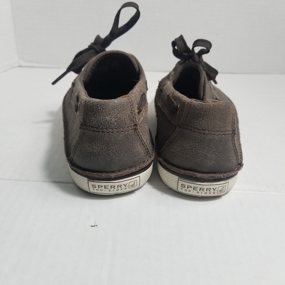 SPERRY KIDS BROWN LEATHER UPPER LOAFERS SIZE 2 - Picture 6 of 9